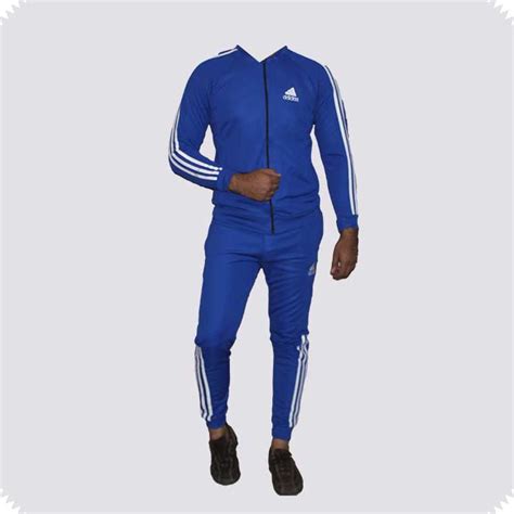 royal blue adidas tracksuit men